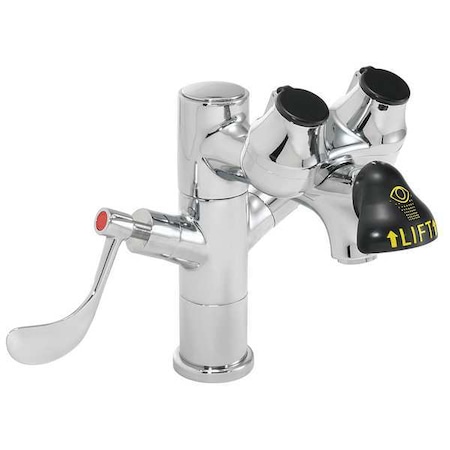 Eyewash/Faucet Combination, Counter Mount, Counter Mounted, 8.0 H., 7.63 W MPN:SEF-1850-4WH