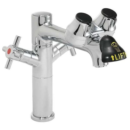 Eyewash/Faucet Combination, Counter Mount, Counter Mounted, 10.0 H., 7.63 W MPN:SEF-1850-8