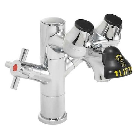 Eyewash/Faucet Combination, Faucet Mount, Counter Mounted, 8.0 H., 7.63 W MPN:SEF-1850-NA