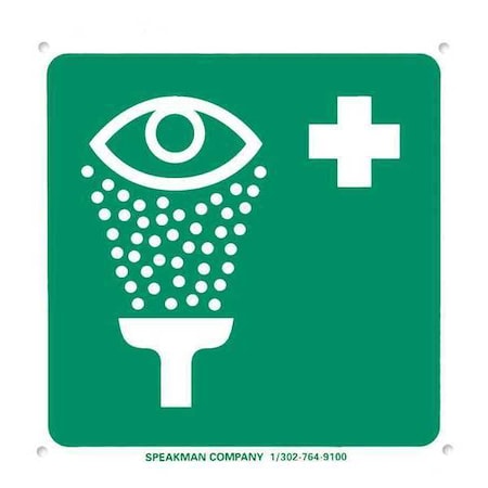 Emergency Eyewash Sign, 7 7/8 x 12 in MPN:SGN1
