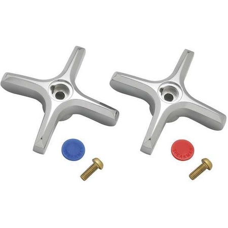 Faucet Handle, Polished Chrome MPN:A-CROSS