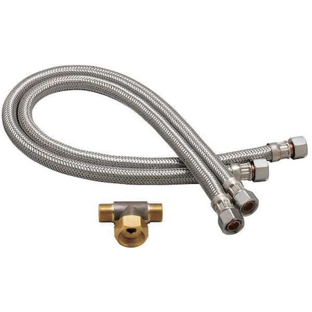 Flex Hose Set, SS, 9/16