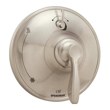 Wall Shower Valve Trim, 1, Brushed Nickel MPN:CPT-10400-P-BN