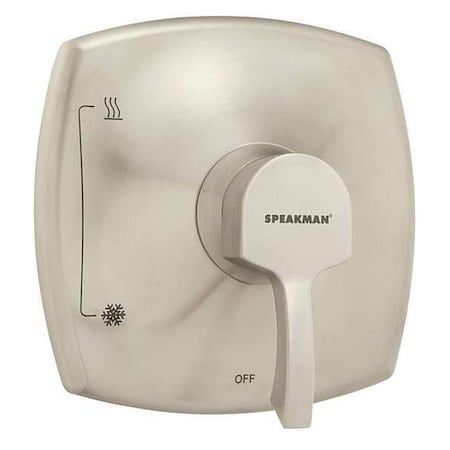 Wall Shower Valve Trim, 1, Brushed Nickel MPN:CPT-11000-P-BN