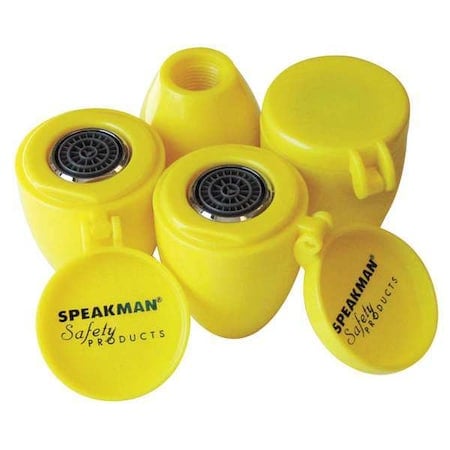 Aerated Spray Head Assembly For Speakman, Plastic, Yellow, 4 PK MPN:RPG38-0379