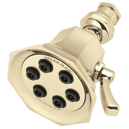 wall, Shower Head, Polished Brass, Wall MPN:S-2255-PB