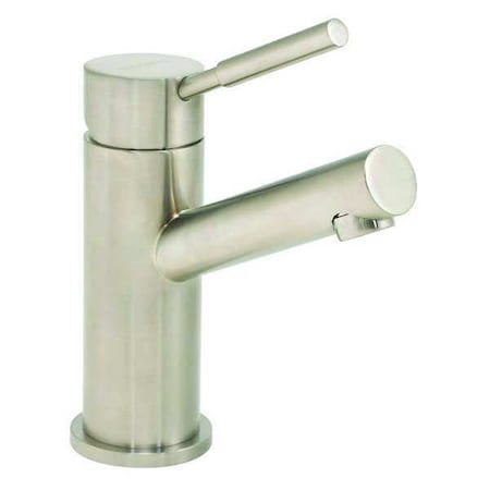 Manual Angled Straight Bathroom Faucet, Single Hole Mount, Brushed Nickel 1 Hole MPN:SB-1003-E-BN