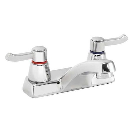 Bathroom Faucet Standard Spout, Polished Chrome, 2 Holes, Lever Handle MPN:SC-4072-E-LD