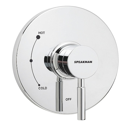 Wall Shower Valve and Trim, Manual, 1, Polished Chrome MPN:SM-1000-P