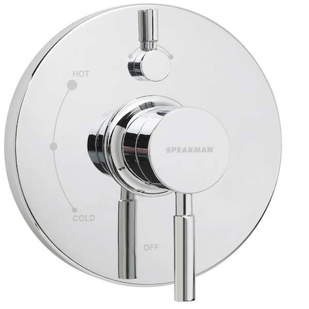 Wall Shower Valve and Trim, Manual, 1, Polished Chrome MPN:SM-1400-P