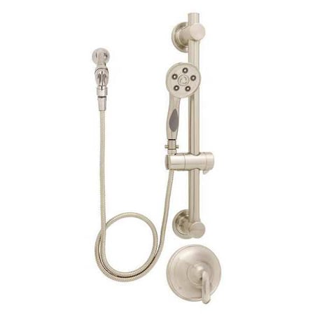Wall Shower System Combination, Manual, 2, Wall, Brushed Nickel MPN:SM-7080-ADA-PBN