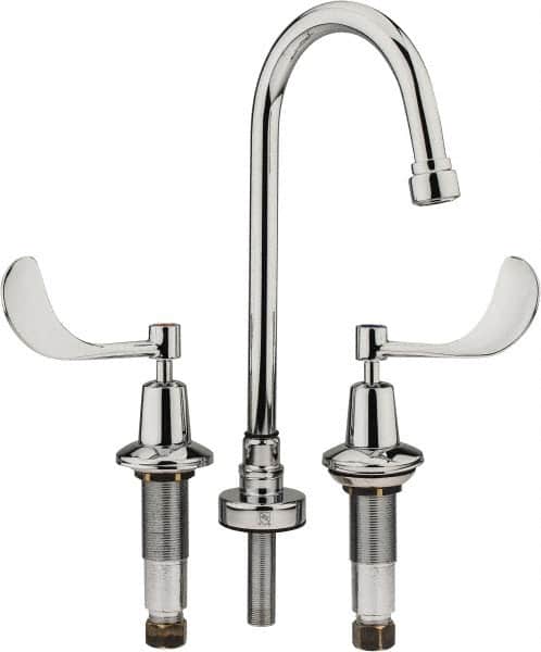 Wrist Blade Handle, Wide Spread Bathroom Faucet MPN:SC-3004-LD-E