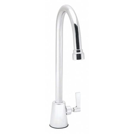 Manual Gooseneck Faucet, Single Hole Mount, Polished Chrome 1 Hole MPN:SC-7112-E