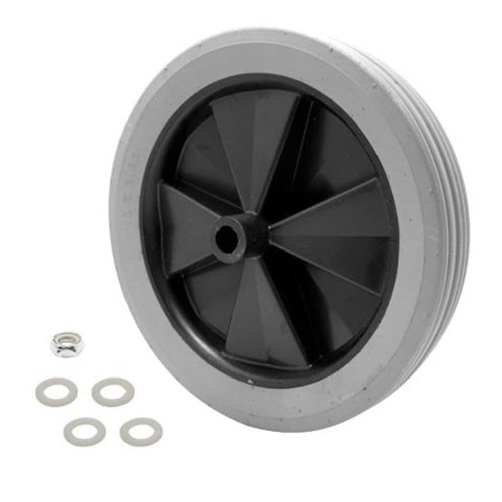 Rubbermaid 12in Non-Marking Tilt Truck Wheel, Gray MPN:FG1011L10000