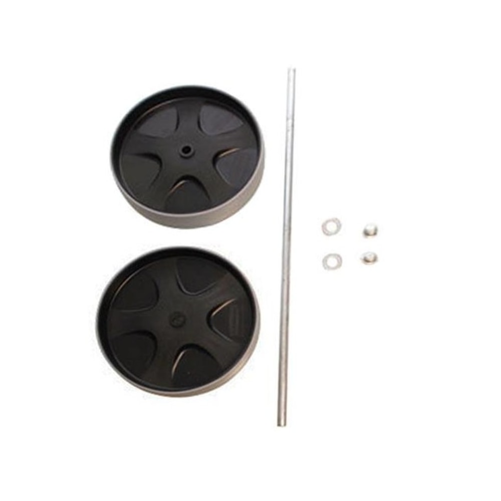Rubbermaid Wheel & Axle Kit, Gray MPN:FG9T73L9GRAY