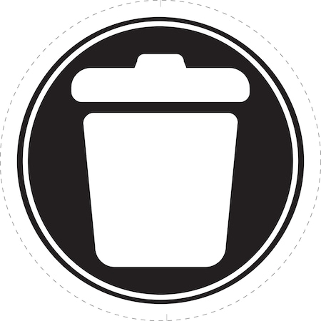 LABELLABEL 18 IN TRASH CAN CONF BLA/WH MPN:L22287
