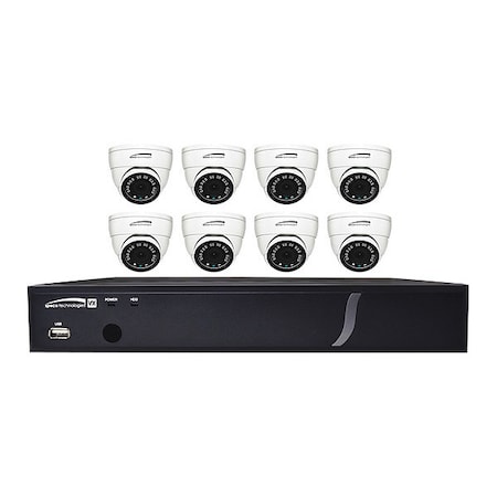 Video Surveillance Kit, 2TBDvr, 8 Cameras MPN:ZIPX8T1