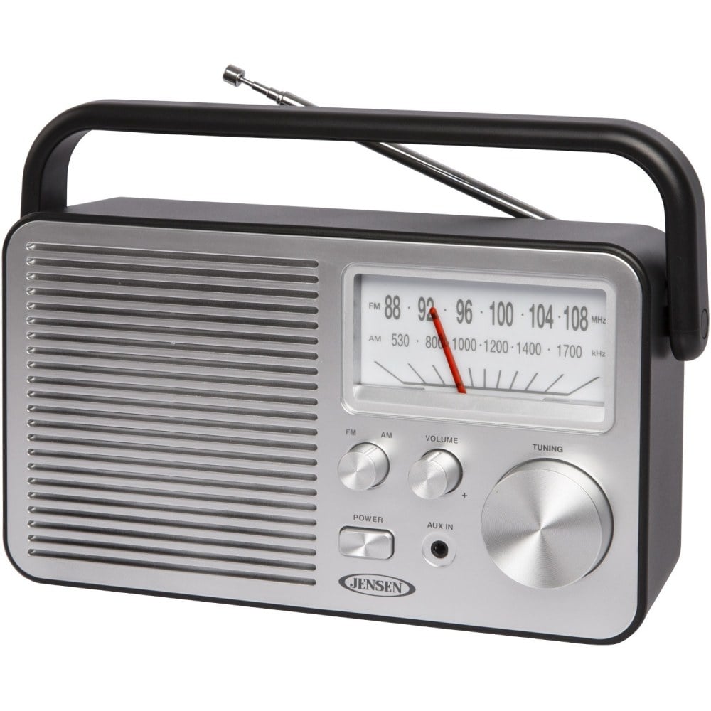 JENSEN Portable AM/FM Radio - 4 x C - Portable MPN:MR-750-BK
