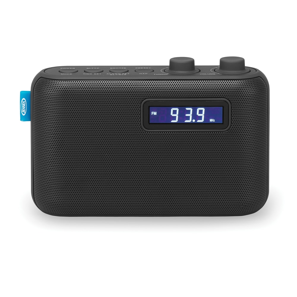JENSEN Portable SR-50 AM/FM Digital Radio With Telescoping Antenna, Small, Black MPN:SR-50