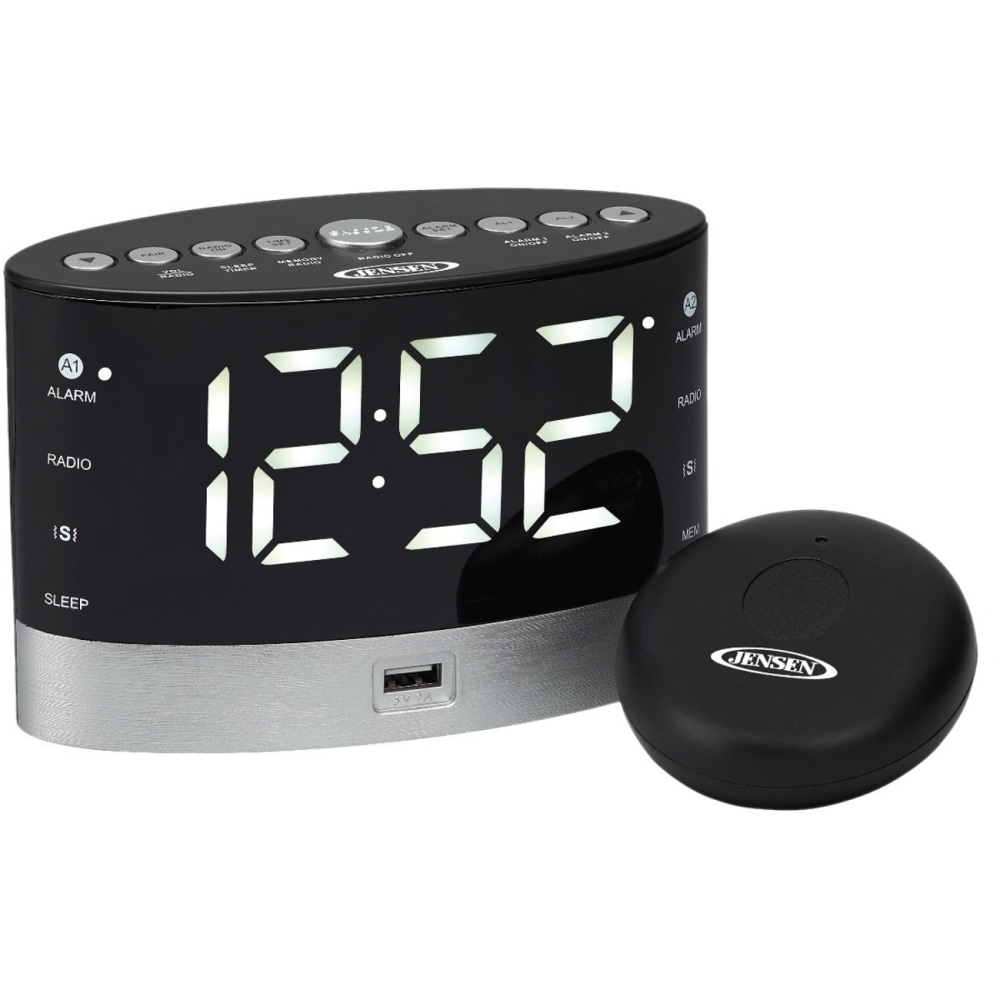 JENSEN Clock Radio - AM, FM - USB MPN:JCR-255