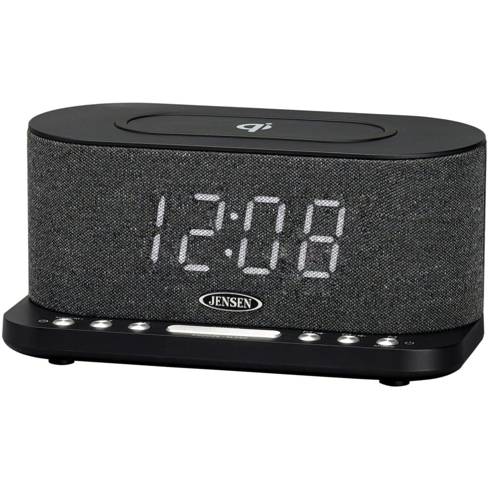 Jensen QiCR-50 Clock Radio - 2 x Alarm - FM - USB MPN:QICR-50