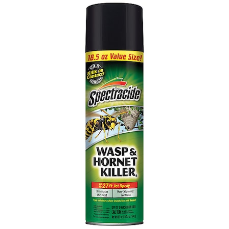 Aerosol Wasp & Hornet Killer, 18 oz Can, Up to 27 ft Jet Spray, Outdoor Use MPN:97221
