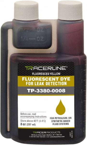 8 oz Bottle Yellow Automotive Leak Detection Dye MPN:TP-3380-0008