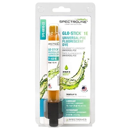 Fluorescent Dye, Amber, 0.5 oz, Cartridge MPN:SPE-GS1E-CS