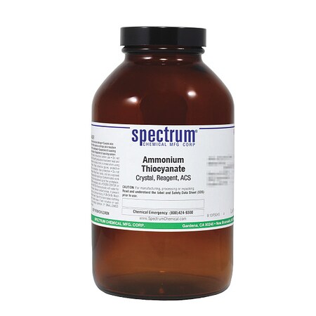 Ammnm Thiocyanate, Crstl, Rgnt, ACS, 500g MPN:A1270-500GM