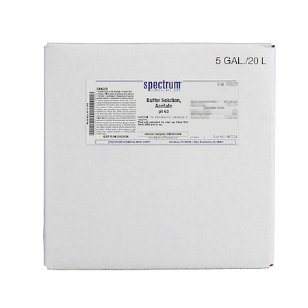 Buffer Solution, pH 4.0, Acetate, 20L MPN:B-195-20LT56