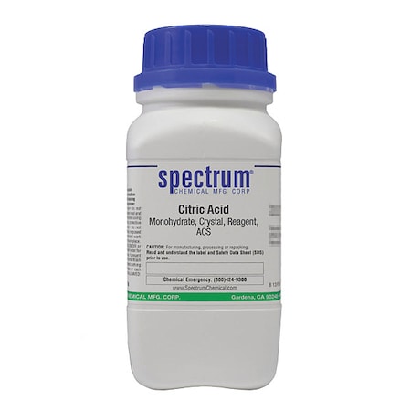 Citric Acid, Monohydrate, Crstl, Rgnt, ACS, 5 MPN:C1285-500GM