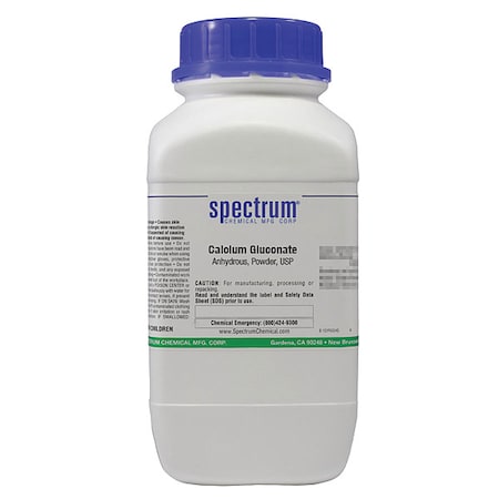 Calcium Gluconate, Anhydrous, USP, 500g MPN:C1939-500GM10