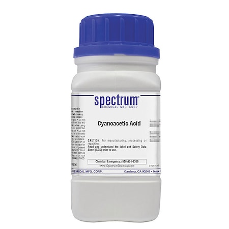 Cyanoacetic Acid, 100g, CAS 372-09-8, Poly MPN:C2322-100GM