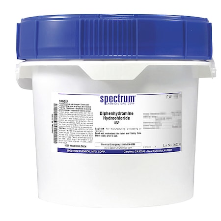 Diphenhydramine Hydrochloride, USP, 2.5kg MPN:DI160-2.5KG13