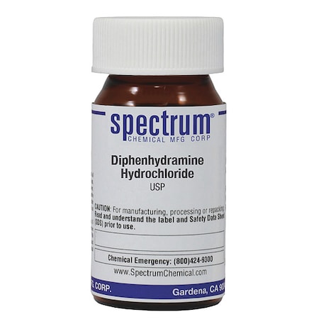 Diphenhydramine Hydrochloride, USP, 5g MPN:DI160-5GM