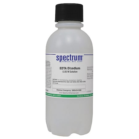 EDTA DiSodm, 0.05 M Sltn, 500mL, Pls MPN:E-112-500MLPL