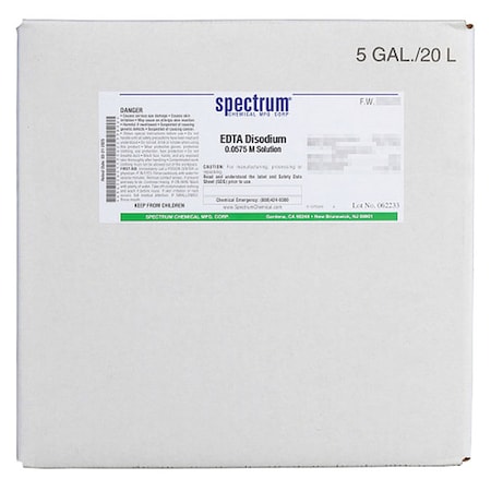 EDTA DiSodm, 0.0575 M Sltn, 20L MPN:E-115-20LTCU