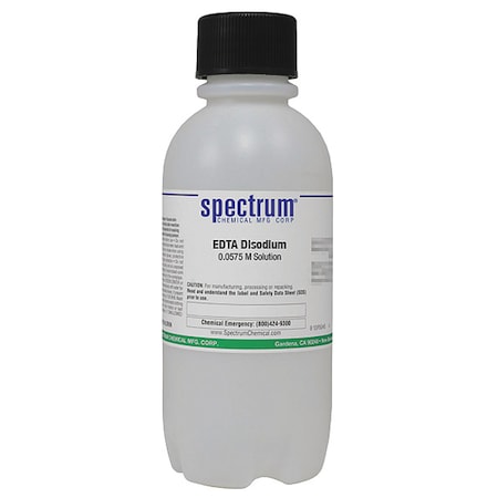 EDTA DiSodm, 0.0575 M Sltn, 500mL, Pls MPN:E-115-500MLPL