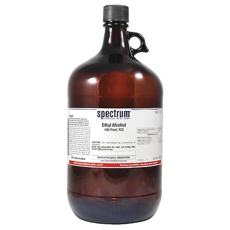 Ethyl Alch, 190 Prf, FCC, 4L, Gls MPN:E1020-4LTGL