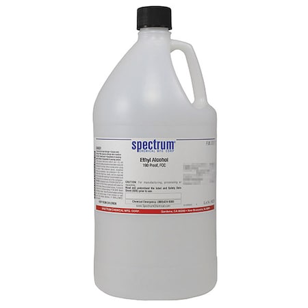 Ethyl Alch, 190 Prf, FCC, 4L, Plas MPN:E1020-4LTPL