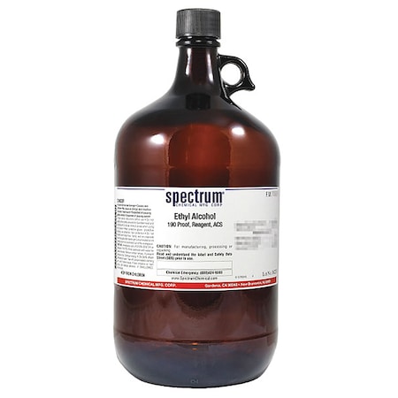 Ethyl Alch, 190 Prf, Rgnt, ACS, 4L, Gls MPN:E1029-4LTGL