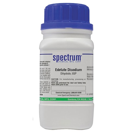 Edetate Disodium, Dihydrate, USP-125g MPN:ED150-125GM