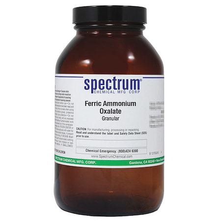 Ferric Ammonium Oxalate, Granular, 500g MPN:F1002-500GM10