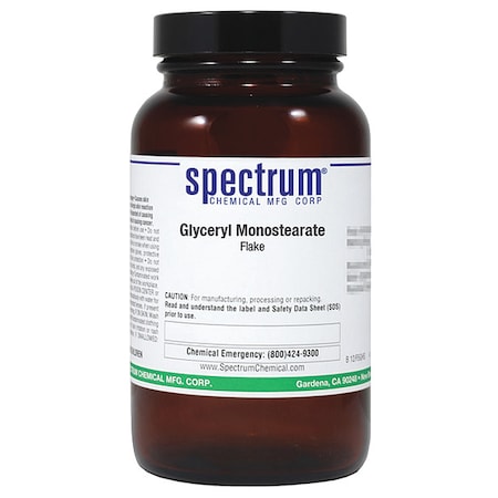 Glyceryl Monostearate, 100g, Amber Glass MPN:GL141-100GM