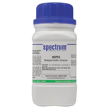 HEPES, Biological Buffer, Ultrapure, 100g MPN:H1089-100GM