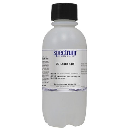 Lactic Acid, 500mL, CAS 50-21-5, Poly MPN:L2016-500ML