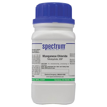 Manganese Chloride, Tetrahydrate, USP, 125g MPN:M1106-125GM07