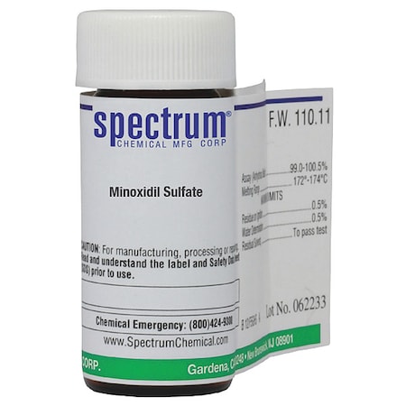 Minoxidil Sulfate, 25mg, Amber Glass MPN:M3182-25MG