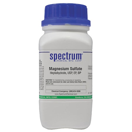 Mgnsm Sulfate, Heptahdrt, USP, EP, BP, 500g MPN:MA135-500GM