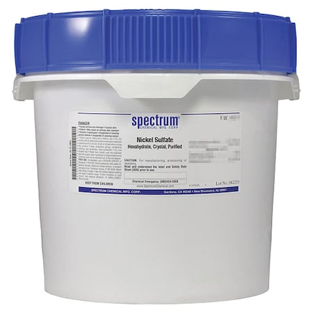 Nickel Sulfate, Hexahydrate, Purified, 12kg MPN:N1069-12KG18